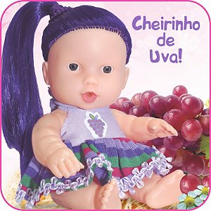 Boneca Uva Cheirinho de Frutas Coleção Pekenekas - Sidnyl