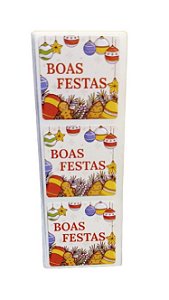 Etiqueta Boas Festas 4cmx4cm c/ 60 unids Natal - HE