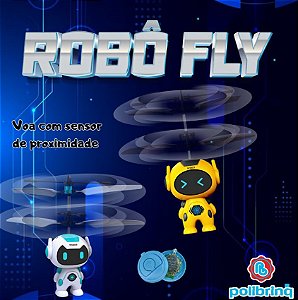 Robô Fly Voa com Sensor de proximidade brinquedo - Polibrinq