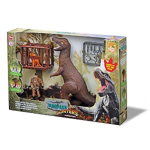 Dinossauro Dinopark Hunters Expedition Brinquedo - Bee Toys