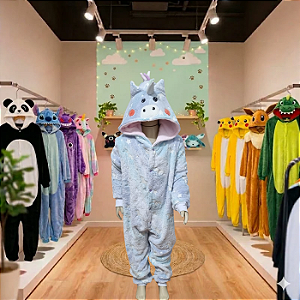 Kigurumi Pijama Macacão - Unicórnio