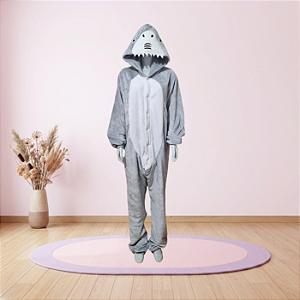 Kigurumi Pijama Macacão - Tubarão
