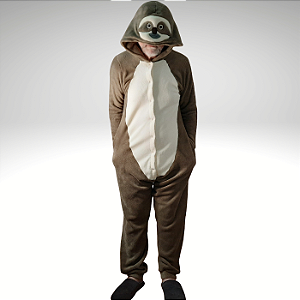 Kigurumi Pijama Macacão - Preguiça