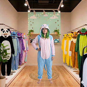Kigurumi Pijama Macacão - Gato