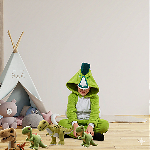 Kigurumi Pijama Macacão - Parasaurolophusp