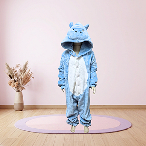Kigurumi Pijama Macacão - Hipopótamo