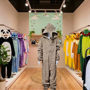 Kigurumi Pijama Macacão - Tamanduá