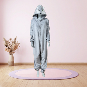 Kigurumi Pijama Macacão - Lobo
