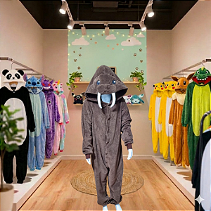 Kigurumi Pijama Macacão - Leão Marinho