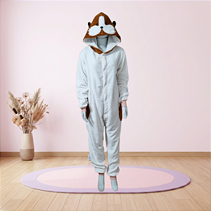 Kigurumi Pijama Macacão - Porquinho da ìndia