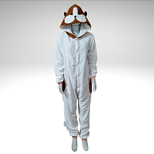 Kigurumi Pijama Macacão - Porquinho da ìndia