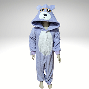Kigurumi Pijama Macacão - Urso de Óculos