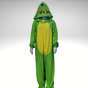 Kigurumi Pijama Macacão Malha - Lagarto