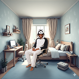 Kigurumi Pijama Macacão - Husky