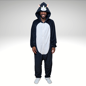 Kigurumi Pijama Macacão  - Gato Frajolinha