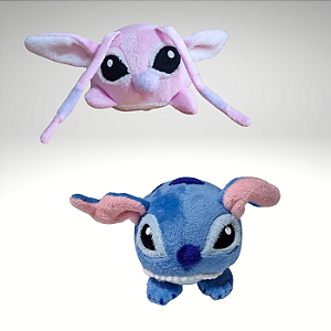 Combo - Stitch e Angel - Pelúcias em Fleece