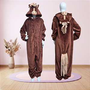 Kigurumi Pijama Macacão - Cavalo