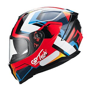 CAPACETE ULTRA SV FUSION V2 VERMELHO-AZUL 56