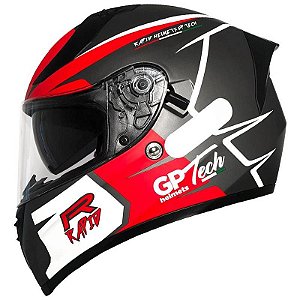 CAPACETE V128 RAPID SV TITANIUM CINZA-VERMELHO 56