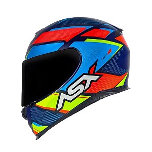 CAPACETE ASX EAGLE FAST FOSCO AZUL/VERMELHO/AZUL