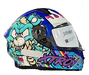 CAPACETE X TROY FF526 TED AZUL TIFANY