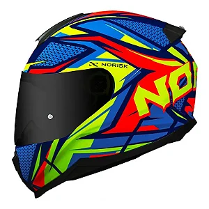 NORISK FAB CAPACETE RAZOR SHARP BLK HV/YLW/HV-ORG
