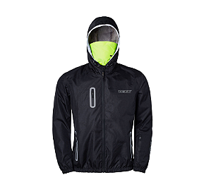JAQUETA TEXX CORTA VENTO NEON V2 PRETA