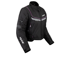 JAQUETA TEXX NEW STRIKE V2 LD FEM PRETA ROSA
