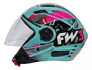 CAPACETE FW3 X OPEN SPEED AZUL CLARO