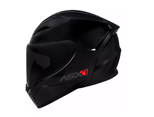 CAPACETE ASX CITY SOLID BRILHO PRETO/GRAFITE