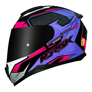 NORISK FAB CAPACETE RAZOR SPEEDMAX BLACK/PINK