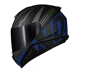 NORISK FAB CAPACETE RAZOR FULL MATTE BLACK/BLUE 58