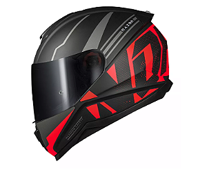 NORISK FAB CAPACETE RAZOR FULL MATTE BLACK/RED