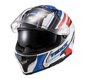 CAPACETE TEXX FECHA KAIMAN FLAG USA BRIL