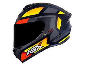 CAPACETE ASX DRAKEN SPIRIT FOSCO PRETO/VERMELHO/GRAFITE