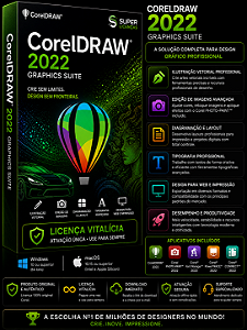 CorelDRAW Graphics Suite 2022 Vitalício – Envio Imediato