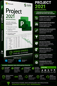 MICROSOFT PROJECT PROFESSIONAL 2021 – VITALICIO ORIGINAL LICENÇA
