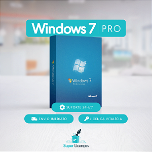 Windows 7 Professional 32/64 BITS - Licença Vitalícia I Envio Rápido por Email I Suporte 24 HRS