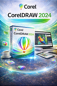 CorelDRAW Graphics Suite 2024 para Windows e MAC Vitalício – Entrega Imediata