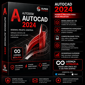 Autodesk AutoCAD 2024 Para Windows & Mac – Envio Imediato - Licença Vitalicia