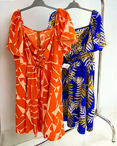 Vestido Curto Estampado