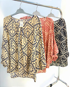 Camisa Social Estampada