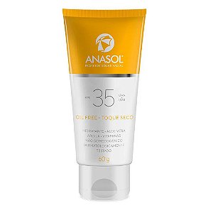 Protetor Solar Facial Anasol Fps 35 - Toque Seco - 60g