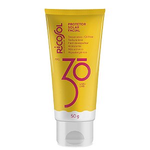 Protetor Solar Facial Ricosol Fps 30 - Toque Seco - 50g