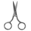 Tesoura Para Sobrancelhas Prateado Aço Inox SC-02 - Klass Vough