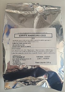 Base mix Sorvete americano Coco