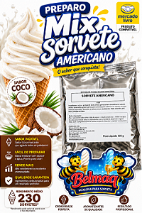 Base mix Sorvete americano Coco
