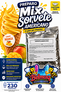 Base mix sorvete americano manga