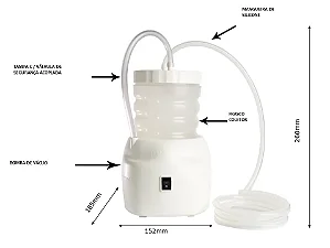 ASPIRADOR SUGADOR DE SECR. E SANG. - 1,3L