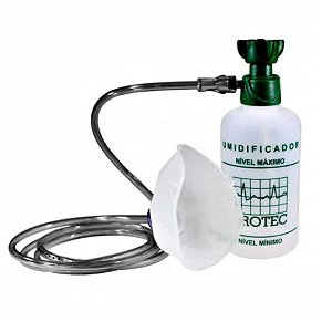 KIT UMIDIFICADOR FRASCO 250 ML O2 C/EXT E MASC AD